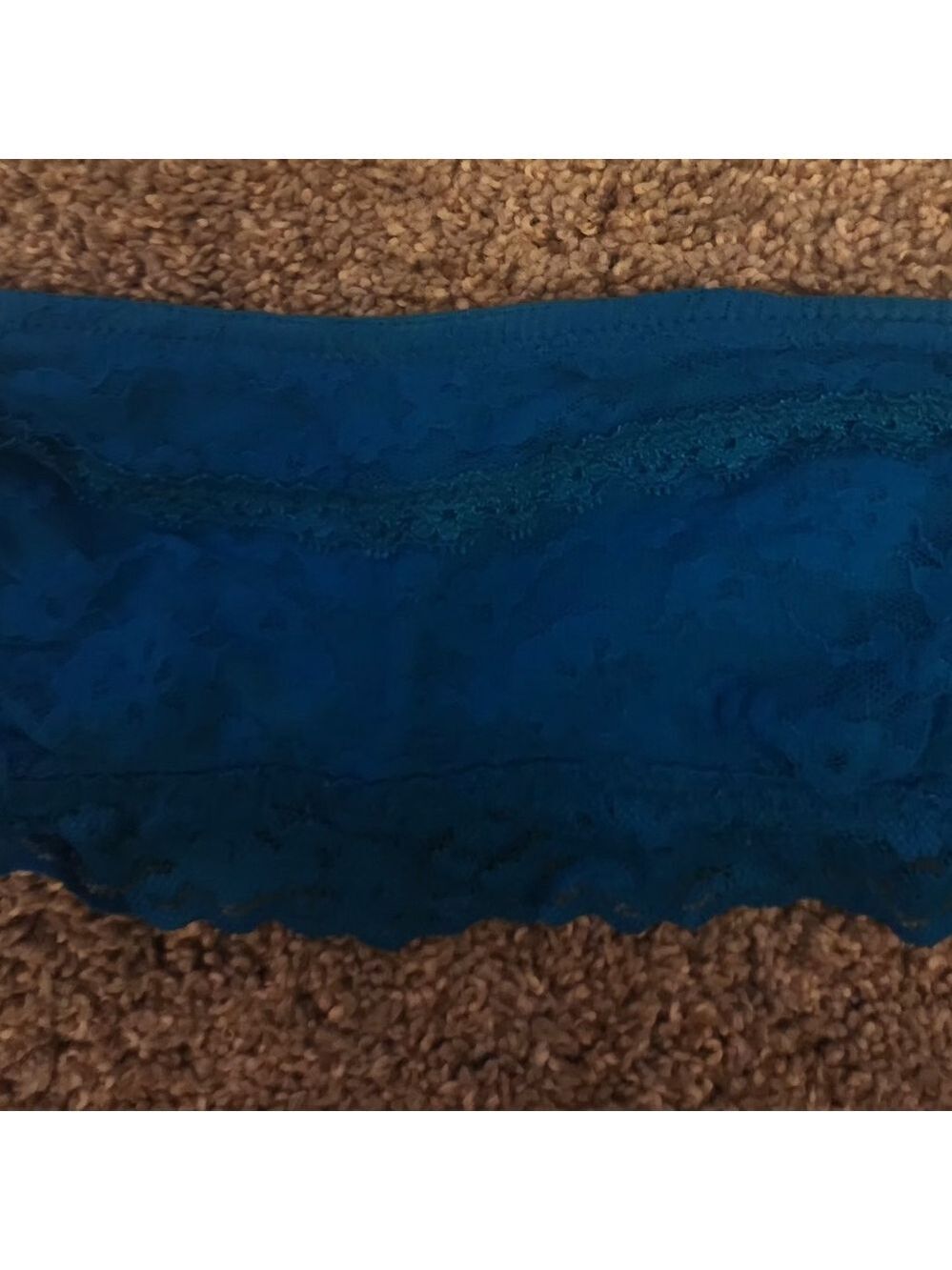 Gilly Hicks Midnight Blue Lace Lined  Bandeau